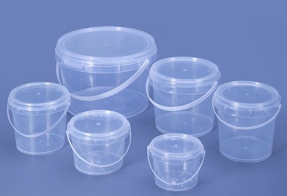 คุณภาพ  ISO9001 20l Transparent Plastic Bucket With Thermal Transfer Application โรงงาน