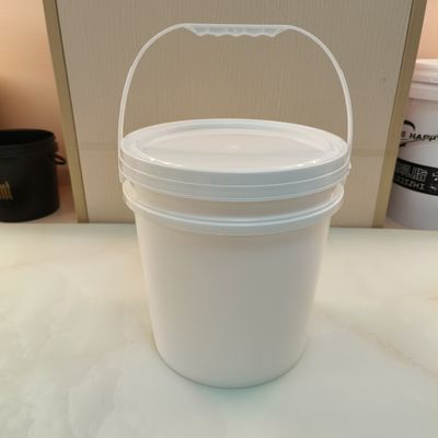สีขาว สีดํา 10L กลม พลาสติกถัง วัสดุ PP ด้วยปิดปริมณฑล