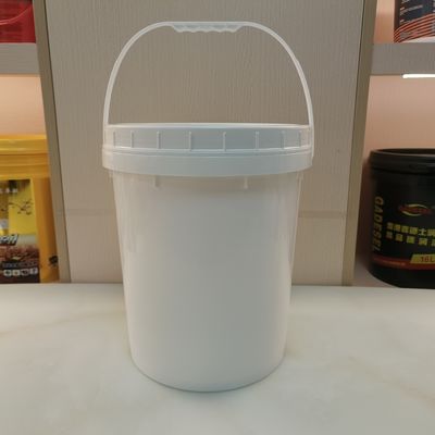 มีความสามารถในการสะสมสูง กระปุกสีขาวธรรมดา 5 แกลลอน พร้อมฝาปิด Bpa ฟรี