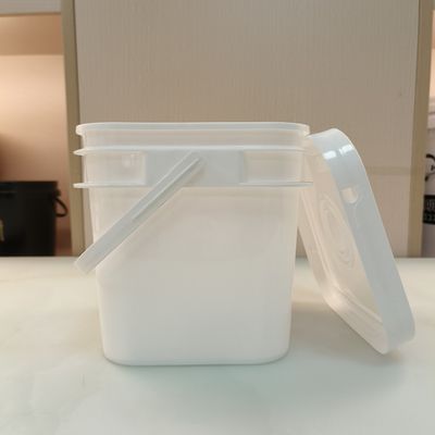 พอลิโพรพีเลน PP 10l สี่เหลี่ยม พลาสติกถังด้วยฝาไม่เป็นพิษ