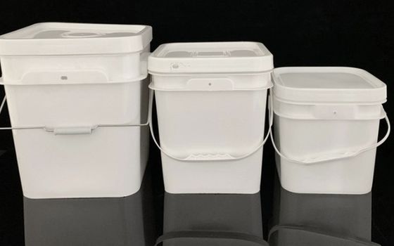 Poly Line Bucket Food Storage Buckets Square การพิมพ์หน้าจอถ่ายทอดความร้อน