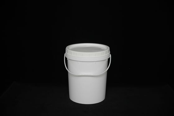 สินค้าอาหาร สีขาว PP ถังพลาสติก รอบทรงสี่เหลี่ยม ทนต่อ UV สามารถรีไซเคิลได้สําหรับการเก็บรักษาที่ปลอดภัย